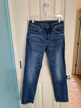 American Eagle Outfitters Slim Jeans in Dark Blue Wash